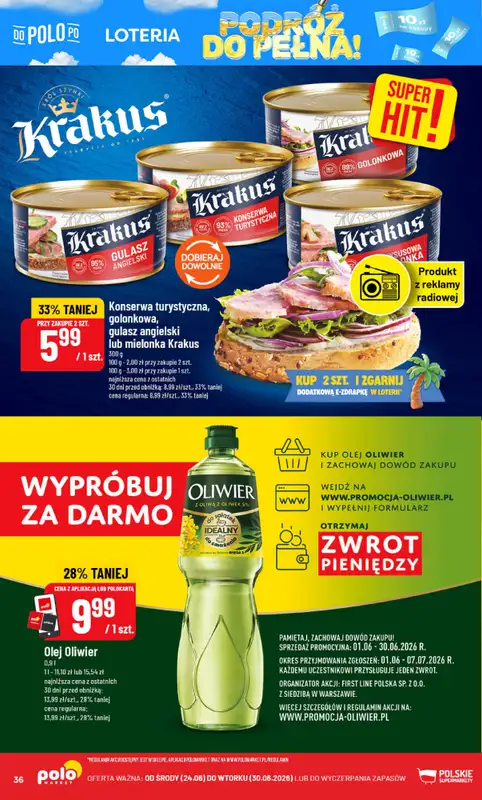 POLOmarket - gazetka promocyjna Gazetka od środy 24.06 do wtorku 30.06 - strona 36