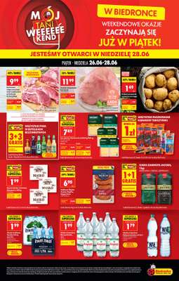 Biedronka - gazetka promocyjna Tani weekend od piątku 26.06 do niedzieli 28.06