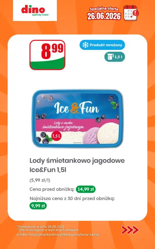 Dino - gazetka promocyjna Specjalna oferta na 26.06.2026 - promocje spoza gazetki   - strona 3