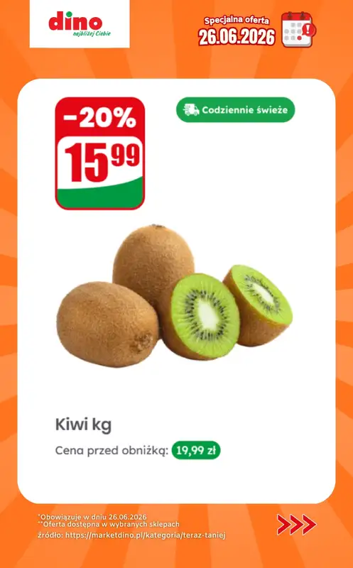 Dino - gazetka promocyjna Specjalna oferta na 26.06.2026 - promocje spoza gazetki od piątku 26.06 do piątku 26.06 - strona 8