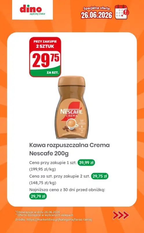 Dino - gazetka promocyjna Specjalna oferta na 26.06.2026 - promocje spoza gazetki od piątku 26.06 do piątku 26.06 - strona 7