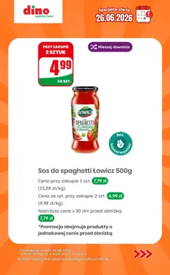 Dino - gazetka promocyjna Specjalna oferta na 26.06.2026 - promocje spoza gazetki od piątku 26.06 do piątku 26.06 - strona 6
