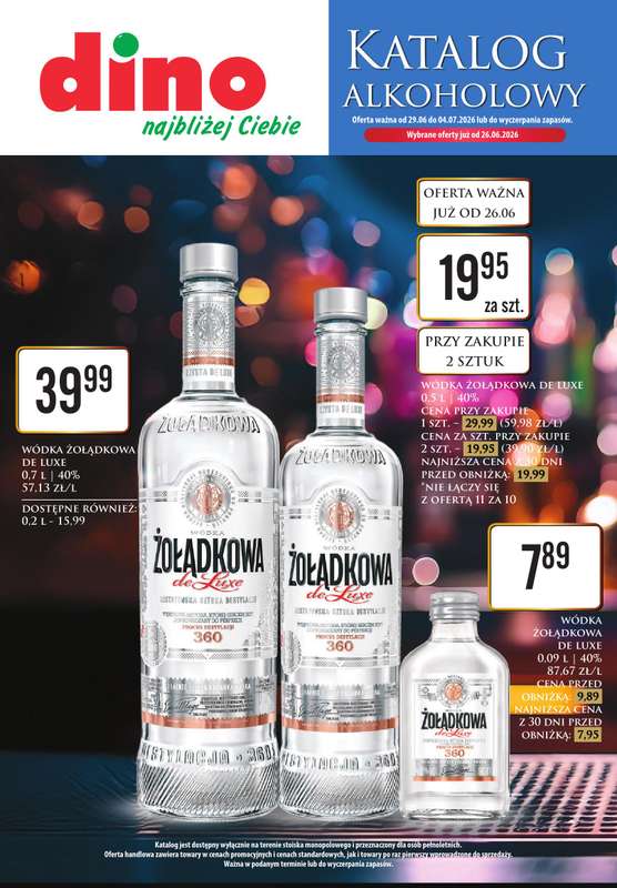 Dino - gazetka promocyjna Katalog alkoholowy - czerwiec 2026ㅤㅤ od poniedziałku 29.06 do soboty 04.07