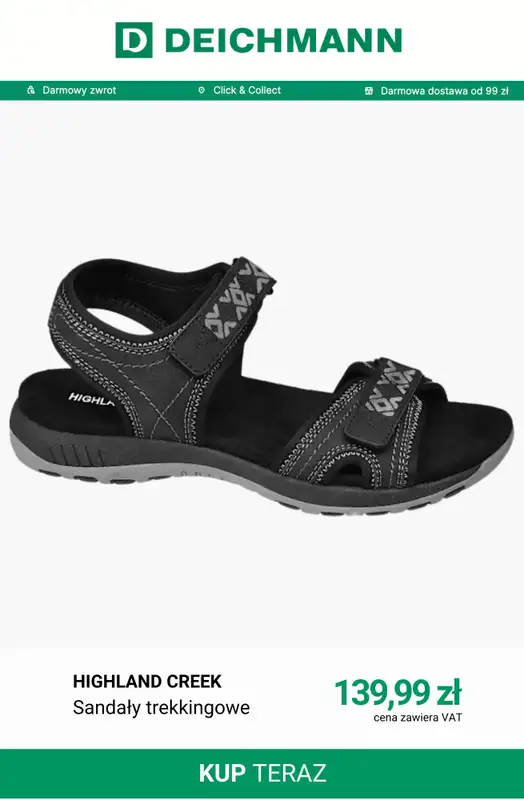 Deichmann - gazetka promocyjna -30% na nieprzecenione sandały i klapki przy zakupach powyżej 149 zł od piątku 26.06 do niedzieli 28.06 - strona 11
