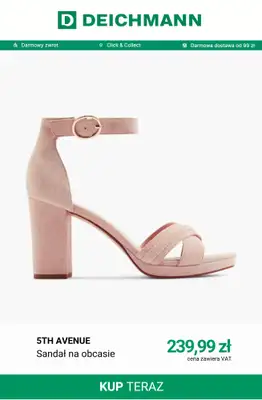 Deichmann - gazetka promocyjna -30% na nieprzecenione sandały i klapki przy zakupach powyżej 149 zł od piątku 26.06 do niedzieli 28.06 - strona 10