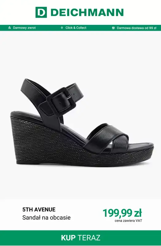 Deichmann - gazetka promocyjna -30% na nieprzecenione sandały i klapki przy zakupach powyżej 149 zł od piątku 26.06 do niedzieli 28.06 - strona 4