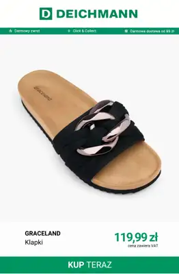 Deichmann - gazetka promocyjna -30% na nieprzecenione sandały i klapki przy zakupach powyżej 149 zł od piątku 26.06 do niedzieli 28.06 - strona 6