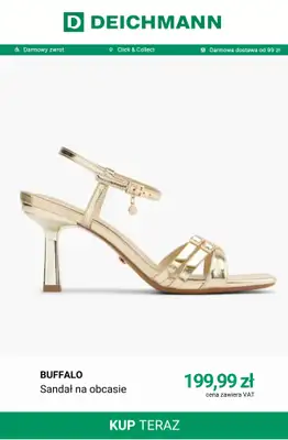 Deichmann - gazetka promocyjna -30% na nieprzecenione sandały i klapki przy zakupach powyżej 149 zł od piątku 26.06 do niedzieli 28.06 - strona 9
