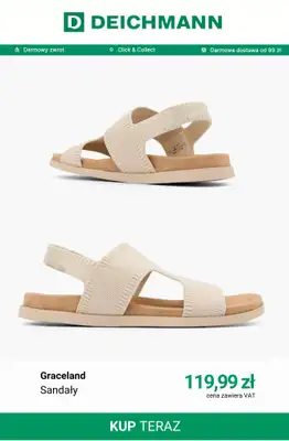 Deichmann - gazetka promocyjna -30% na nieprzecenione sandały i klapki przy zakupach powyżej 149 zł od piątku 26.06 do niedzieli 28.06 - strona 2