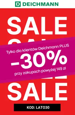 Deichmann - gazetka promocyjna -30% na nieprzecenione sandały i klapki przy zakupach powyżej 149 zł od piątku 26.06 do niedzieli 28.06
