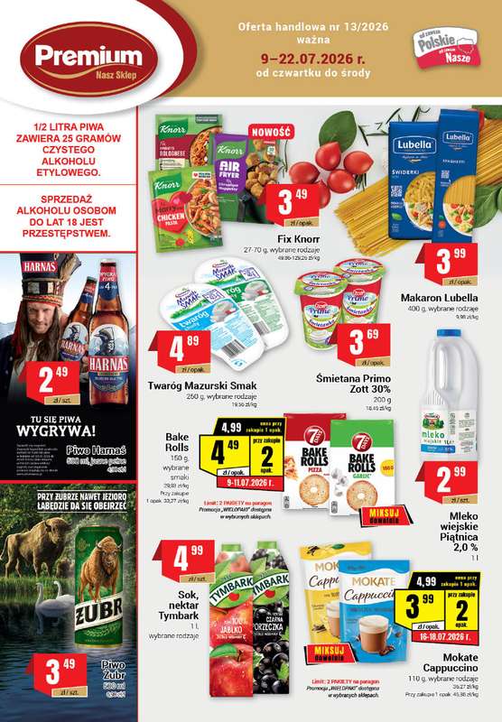 Premium Nasz Sklep - gazetka promocyjna Gazetka Premium Nasz Sklep od czwartku 09.07 do środy 22.07