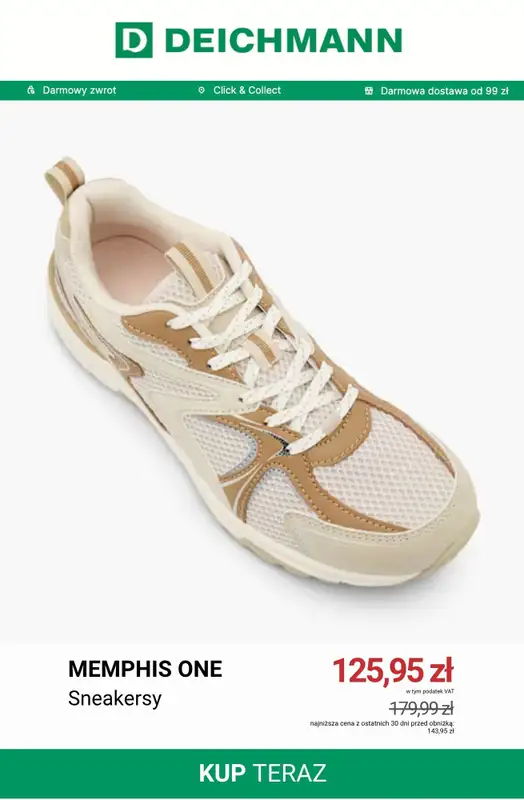 Deichmann - gazetka promocyjna Do -50% na sneakersy męskie od niedzieli 28.06  - strona 11
