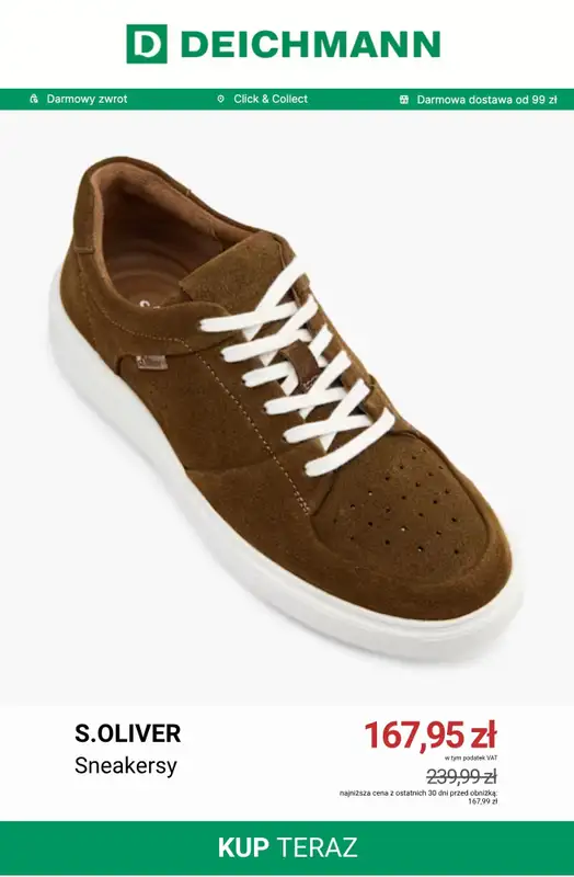 Deichmann - gazetka promocyjna Do -50% na sneakersy męskie od niedzieli 28.06  - strona 9