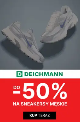 Deichmann - gazetka promocyjna Do -50% na sneakersy męskie od niedzieli 28.06 