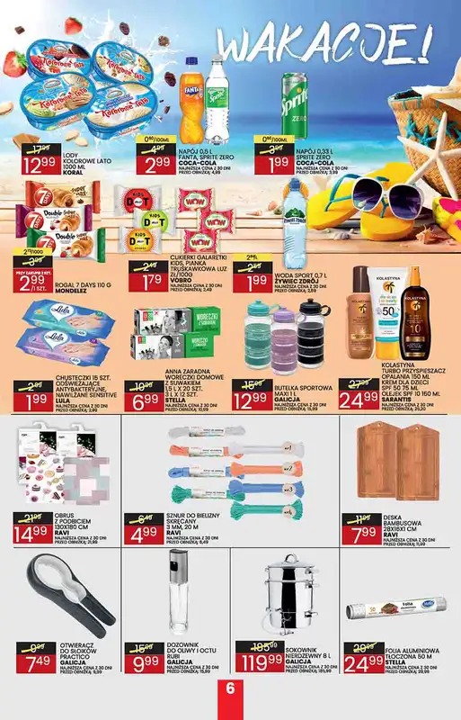 Wafelek - gazetka promocyjna Gazetka od poniedziałku 29.06 do soboty 11.07 - strona 6
