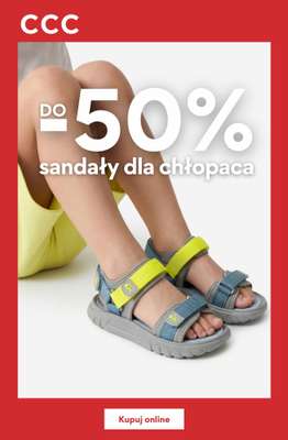 CCC - gazetka promocyjna SANDAŁY dla chłopca do -50% od niedzieli 28.06 
