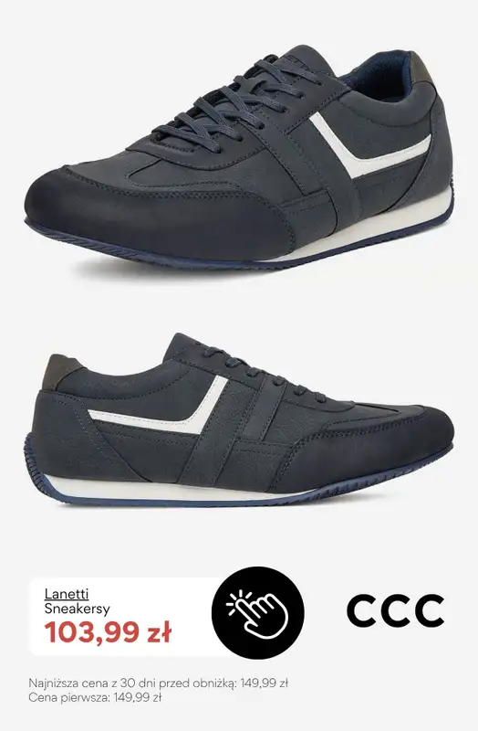 CCC - gazetka promocyjna Męskie SNEAKERSY do -50% taniej od niedzieli 28.06  - strona 4