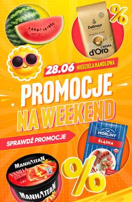 Niedziele handlowe - gazetka promocyjna Weekendowe PROMOCJE w sklepach - sprawdź oferty! od piątku 26.06 do niedzieli 28.06