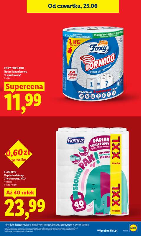 Lidl - gazetka promocyjna Oferta od czwartku od czwartku 25.06 do niedzieli 28.06 - strona 23
