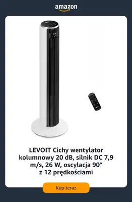 Amazon - gazetka promocyjna Wentylatory na upały od niedzieli 28.06  - strona 9