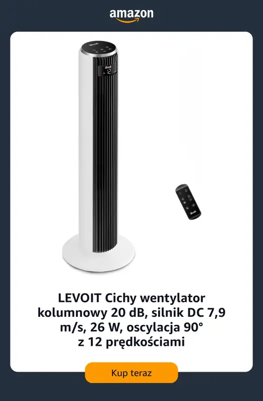 Amazon - gazetka promocyjna Wentylatory na upały od niedzieli 28.06  - strona 9
