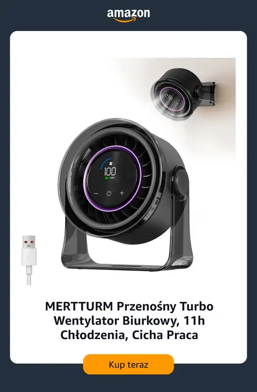 Amazon - gazetka promocyjna Wentylatory na upały od niedzieli 28.06  - strona 8