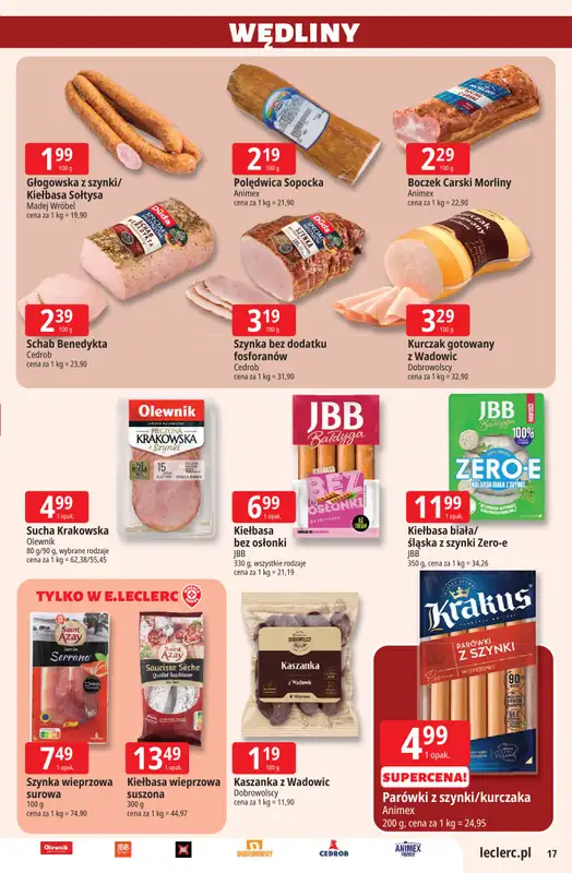 Leclerc - gazetka promocyjna Oferta E.Leclerc od wtorku 30.06 do soboty 11.07 - strona 17
