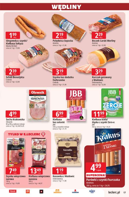 Leclerc - gazetka promocyjna Oferta E.Leclerc od wtorku 30.06 do soboty 11.07 - strona 17