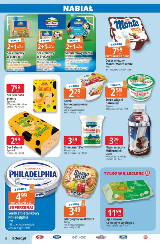 Leclerc - gazetka promocyjna Oferta E.Leclerc od wtorku 30.06 do soboty 11.07 - strona 12