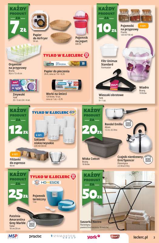 Leclerc - gazetka promocyjna Oferta E.Leclerc od wtorku 30.06 do soboty 11.07 - strona 3