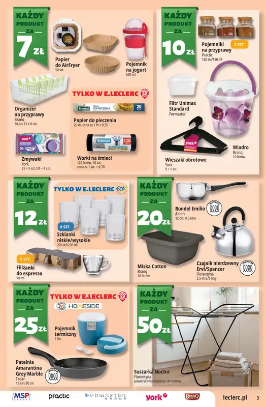 Leclerc - gazetka promocyjna Oferta E.Leclerc   - strona 3