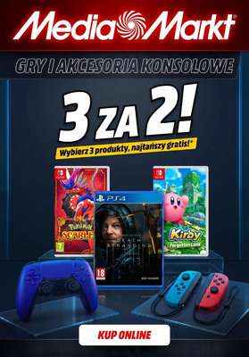 Media Markt - gazetka promocyjna 3 za 2 na gry i akcesoria konsolowe od piątku 26.06 do niedzieli 05.07