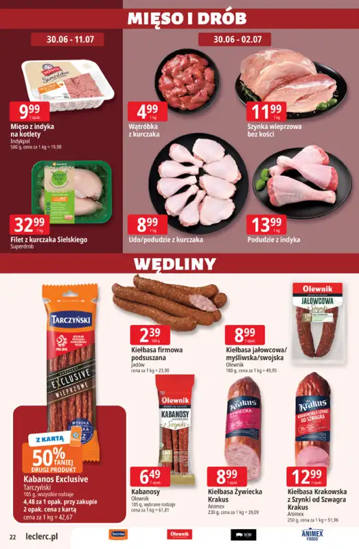 Leclerc - gazetka promocyjna Oferta E.Leclerc od wtorku 30.06 do soboty 11.07 - strona 22