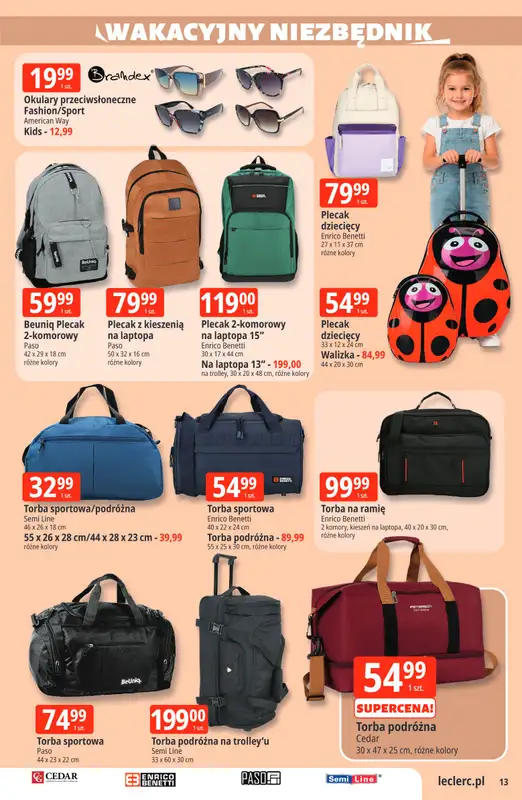 Leclerc - gazetka promocyjna Oferta E.Leclerc od wtorku 30.06 do soboty 11.07 - strona 13