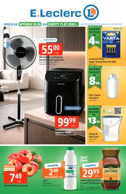 Leclerc - gazetka promocyjna Oferta E.Leclerc od wtorku 30.06 do soboty 11.07