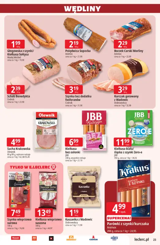 Leclerc - gazetka promocyjna Oferta E.Leclerc od wtorku 30.06 do soboty 11.07 - strona 23
