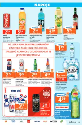 Leclerc - gazetka promocyjna Oferta E.Leclerc od wtorku 30.06 do soboty 11.07 - strona 29
