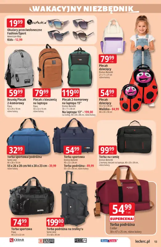 Leclerc - gazetka promocyjna Oferta E.Leclerc od wtorku 30.06 do soboty 11.07 - strona 13