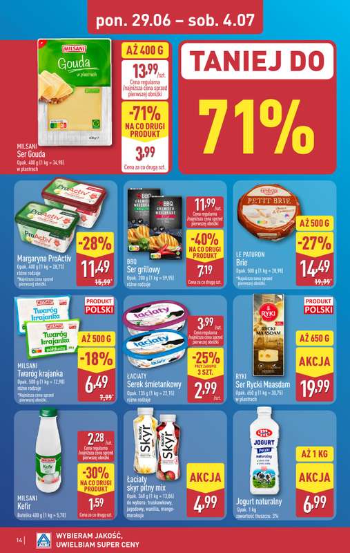 Aldi - gazetka promocyjna Pełny katalog! od poniedziałku 29.06 do soboty 04.07 - strona 14
