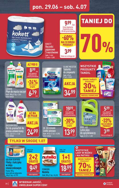 Aldi - gazetka promocyjna Pełny katalog! od poniedziałku 29.06 do soboty 04.07 - strona 24