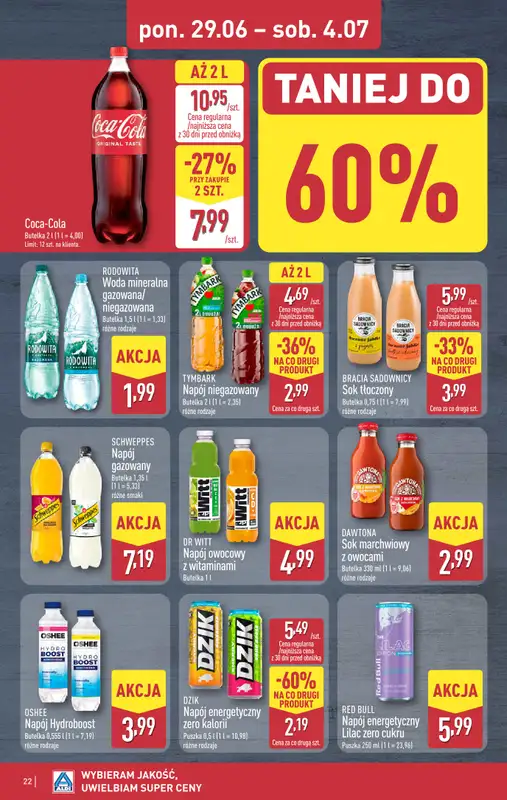 Aldi - gazetka promocyjna Pełny katalog! od poniedziałku 29.06 do soboty 04.07 - strona 22