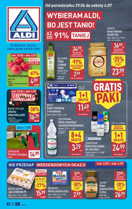Aldi - gazetka promocyjna Pełny katalog! od poniedziałku 29.06 do soboty 04.07