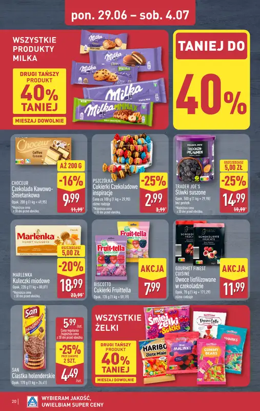 Aldi - gazetka promocyjna Pełny katalog! od poniedziałku 29.06 do soboty 04.07 - strona 20