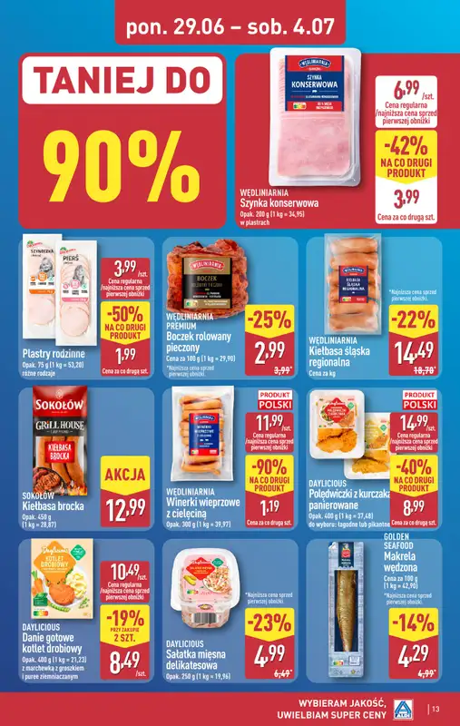 Aldi - gazetka promocyjna Pełny katalog! od poniedziałku 29.06 do soboty 04.07 - strona 13