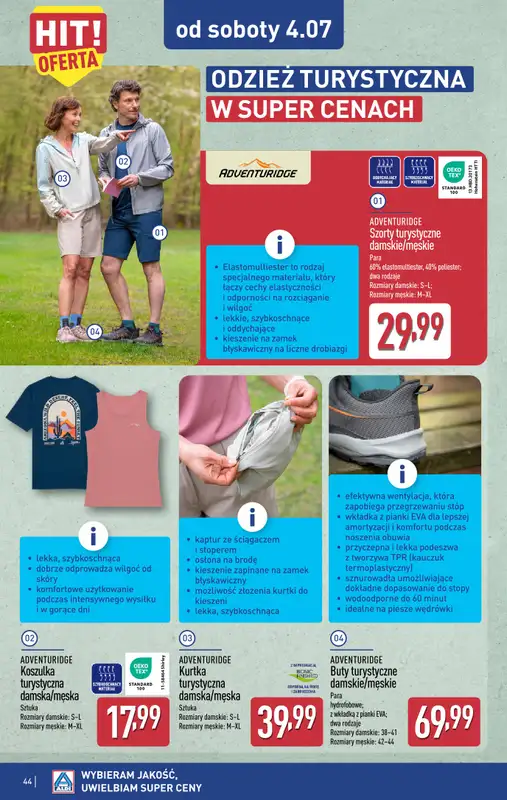 Aldi - gazetka promocyjna Pełny katalog! od poniedziałku 29.06 do soboty 04.07 - strona 44