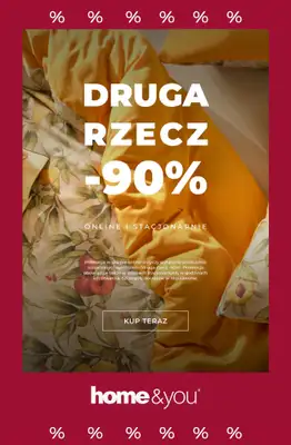 home&you - gazetka promocyjna Druga rzecz -90% PRODUKTY SALE od soboty 27.06 do wtorku 30.06