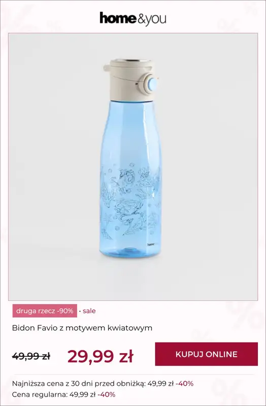 home&you - gazetka promocyjna Druga rzecz -90% PRODUKTY SALE od soboty 27.06 do wtorku 30.06 - strona 10