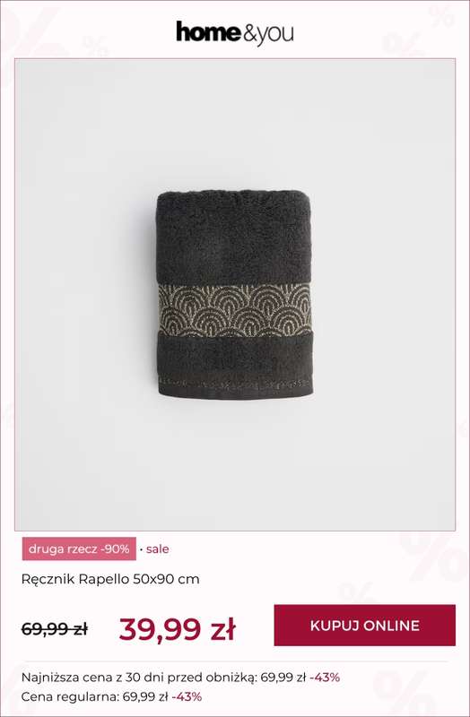 home&you - gazetka promocyjna Druga rzecz -90% PRODUKTY SALE od soboty 27.06 do wtorku 30.06 - strona 6