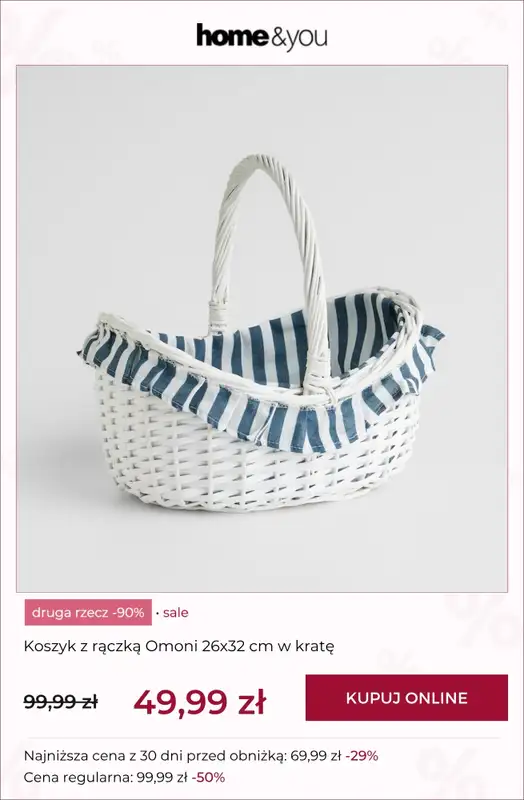 home&you - gazetka promocyjna Druga rzecz -90% PRODUKTY SALE od soboty 27.06 do wtorku 30.06 - strona 8