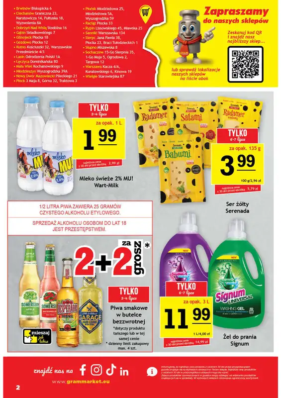 Gram Market - gazetka promocyjna Gazetka od środy 01.07 do wtorku 07.07 - strona 2